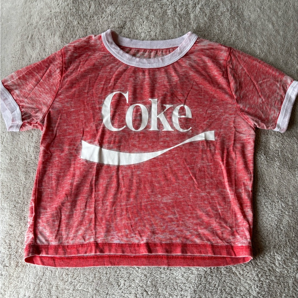 Coca-cola crop top